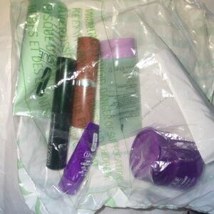 Clinique Skincare and Makeup Collection with Purple and Green